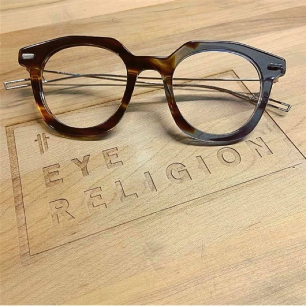 Dior Homme Master Brown Tortoiseshell & Blue Glasses
